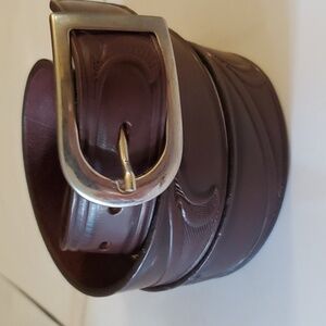 New Vintage original leather L B N 2 collection brown men's belt different sizes